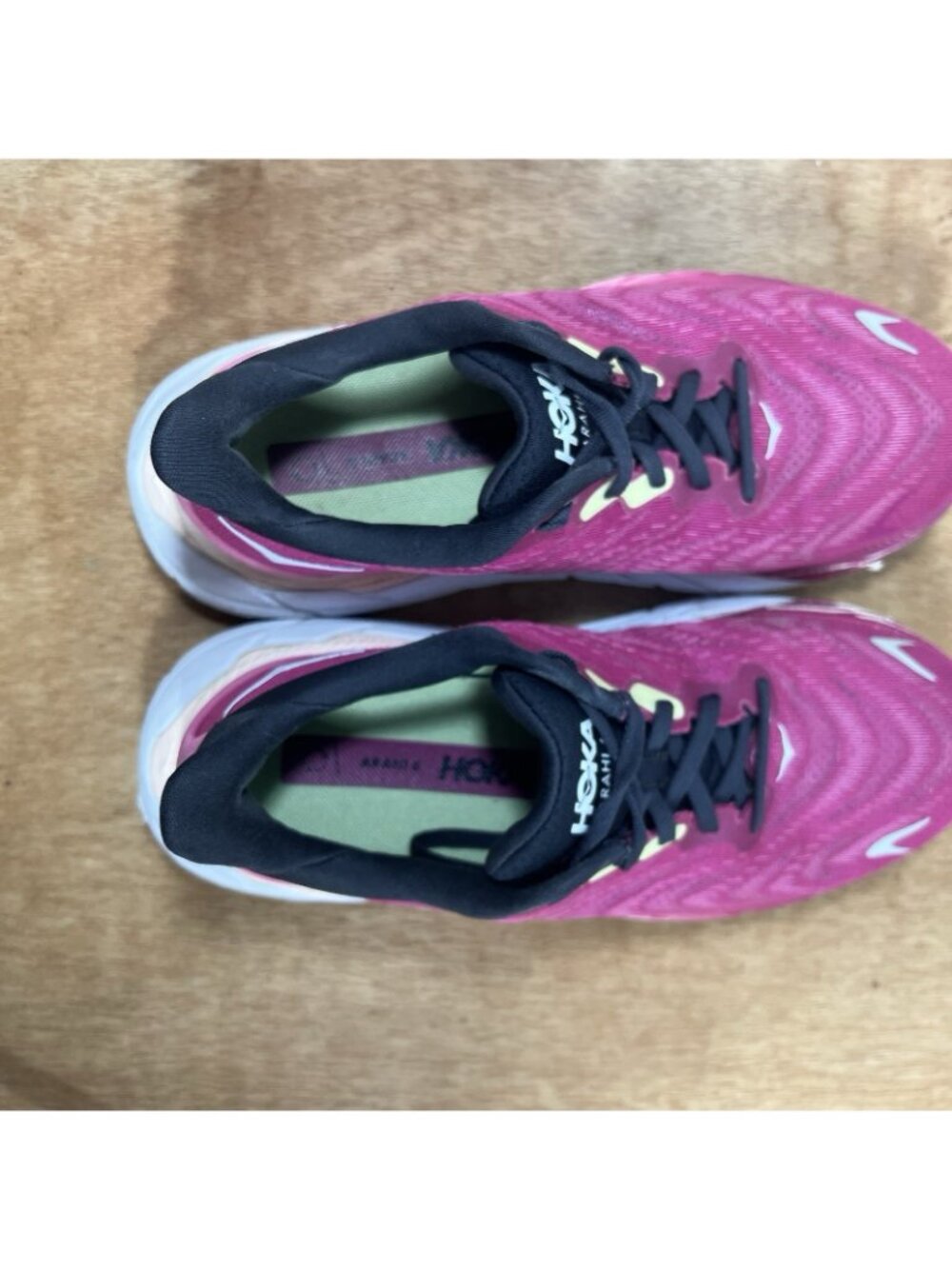 Hoka One One Arahi 6 Women's Size 7 Pink Walking Running Sneakers - Picture 8 of 9